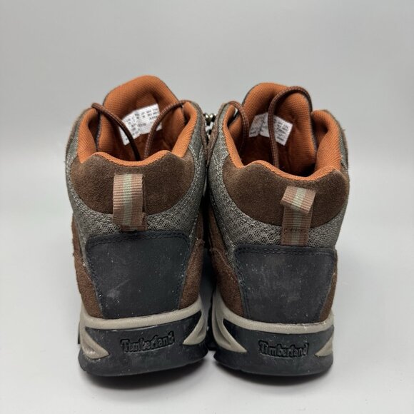 Timberland Mt Maddsen Mid Hiker Brown Leather Boots Mens Sz 10